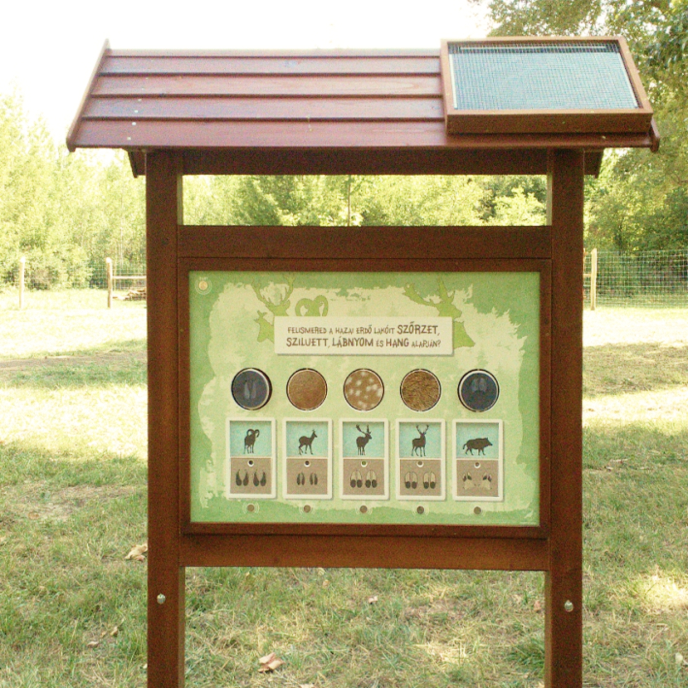 Interaktív tanösvénytábla: felismered az állatokat a hangjuk alapján?