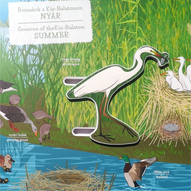 Interactive board with a movable bird - Pannello interattivo con un uccello mobile